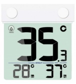 Термометр цифровой оконный на липучке солнечная батарея 